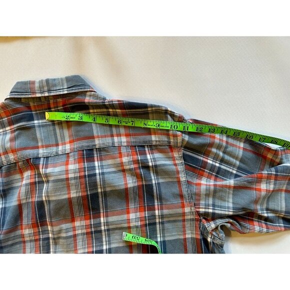 Red Head Shirt Mens Large Long Sleeve Pockets Button Front Flannel Plaid Choose - Picture 10 of 16